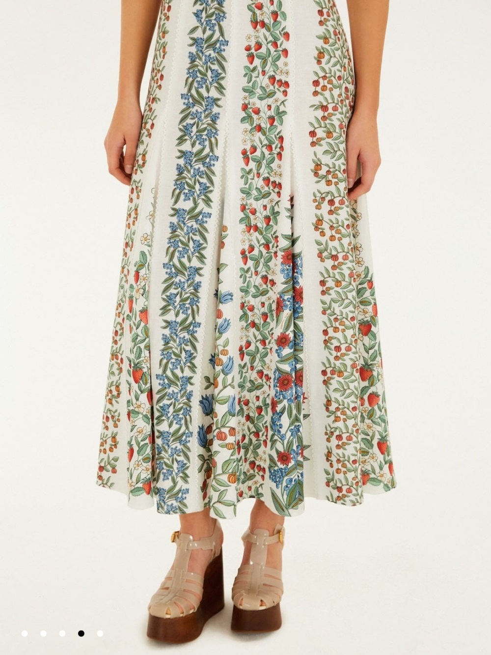 NWT Farm Rio Off-White Fruit Beauty Maxi Dress - Picture 5 of 6